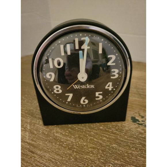 Vintage Westclox Mid Century Modern windup Style Alarm Clock